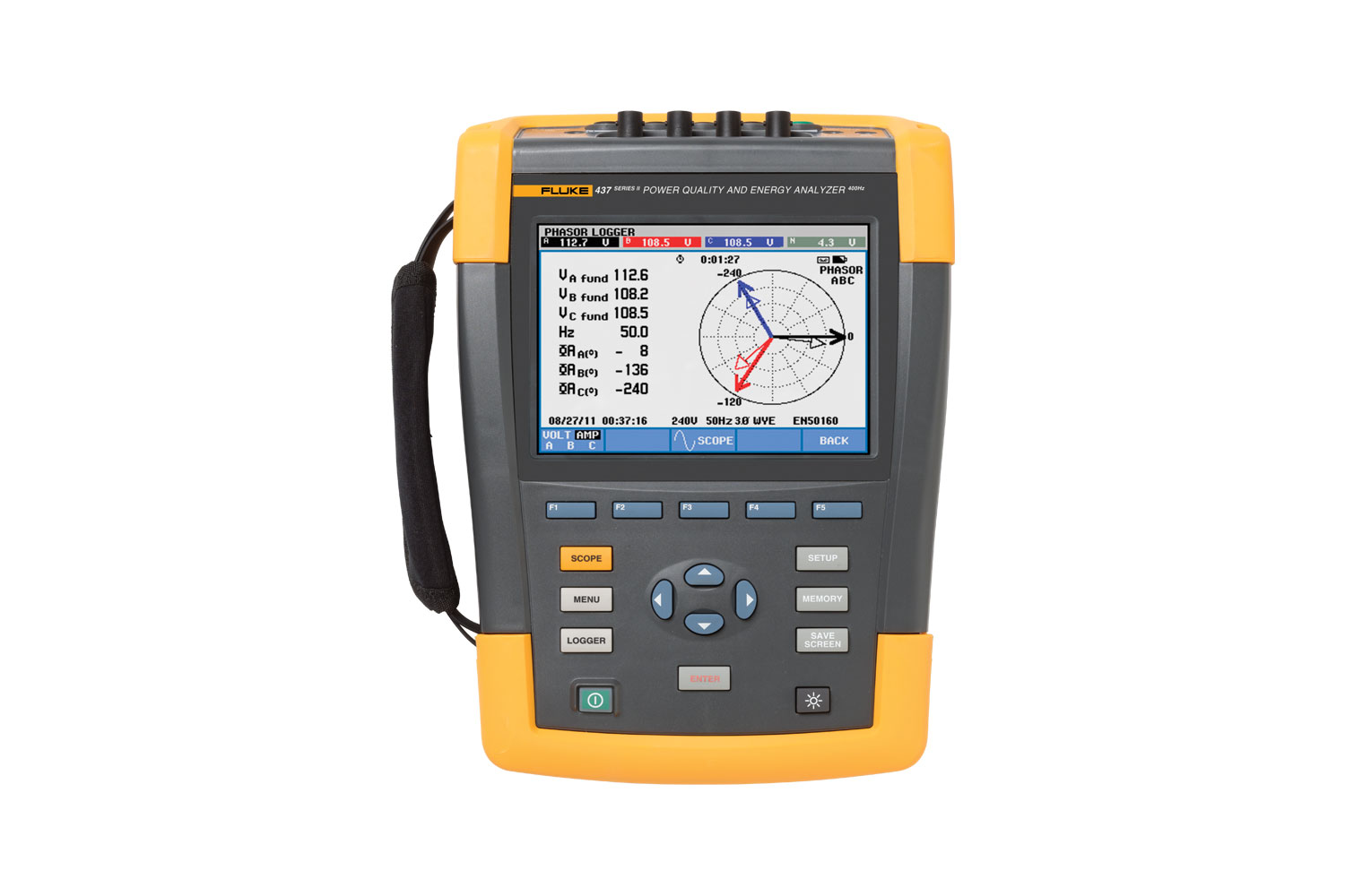 Fluke 437 系列 II 400Hz 電能質量和能量分析儀